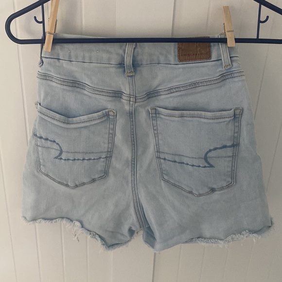 AE American Eagle women’s Jean Shorts 2 High Rise Shorts Next Level Stretch - Picture 2 of 6